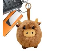 Générique Plush Cow Ornament, Soft Collectible Bag Pendant, 3.94 inches Stuffed Animal with PP Cotton Fill, Adorable Plush Doll, Accessory Item with Cute Style, Gift Idea for Adults Lovers Family
