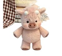 Générique Plush Cow Toy - Soft Stuffed Animal | Velvety Polyester Fabric with PP Cotton Filling, Detailed Craft, Lightweight Design for Bedroom Decor Kids Gift Playtime Companion
