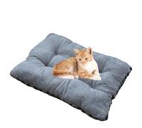 Générique Plush Dog Bed - Warm Pet Cushion Crate Mats with Non Slip Bottom | Plush Dog Crate Bed Dogs Mats for Home, Living Room, Car