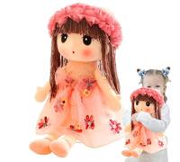 Générique Plush Doll | Soft Doll | Cute Little Girl Figure Sleeping Companion for Youth Bedroom Sofa D Christmas Home