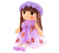 Générique Plush Doll | Soft Doll | Cute Little Girl Figure Sleeping Companion for Youth Bedroom Sofa Decor Birthday Christmas Home