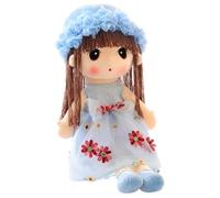 Générique Plush Doll | Soft Doll | Cute Little Girl Figure Sleeping Companion for Youth Bedroom Sofa Decor Birthday Christmas Home