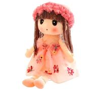 Générique Plush Doll | Soft Doll | Cute Little Girl Figure Sleeping Companion for Youth Bedroom Sofa Decor Birthday Christmas Home