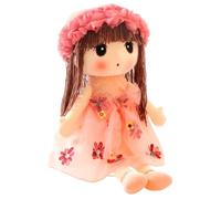 Générique Plush Doll | Soft Doll | Cute Little Girl Figure Sleeping Companion for Youth Sofa Decor Birthday Christmas Home