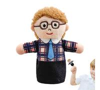 Générique Plush Family Finger Puppet Set | Soft Fabric Storytelling Hand Dolls for Kids | 5-Piece Miniature Character Play Figures | Preschool Classroom Teaching Interaction Toys