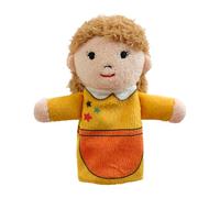 Générique Plush Family Finger Puppet Set | Soft Fabric Storytelling Hand Dolls for Kids | 5-Piece Miniature Character Play Figures | Preschool Classroom Teaching Interaction Toys