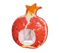 Générique Plush Fruit Hat, Pomegranate Headgear, Cute Novelty Plush Fruit Hat with Soft Filling, Dress Up Costume Headgear for Parties, Festivals, Halloween, Photo Shoots and Fun Creative Play