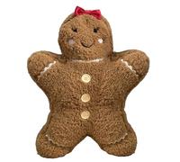 Générique Plush Gingerbread Couple Christmas Decoration - 40cm Gingerbread Man Pillow, Soft and Cuddly Stuffed Dolls, Holiday Theme Cute Home Decor for Sofa Bedroom Kids Girlfriend Birthday