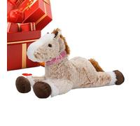 Générique Plush Horse Doll, Huggable Animal Pillow, 12 inches Soft Horse Plush with Material, Cute Stuffed Toy, Bed Pillow with Adorable Design, Home Decor for Living Room Bedroom Nursery