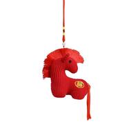 Générique Plush Horse, Horse Toy Mascot Lunar New Year Ornament, 2026 Soft New Year Mascot Home Decor for Spring Festival Holiday Office Store Restaurant Tabletop Living Room