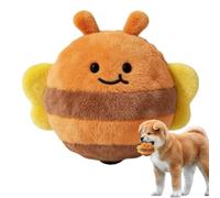 Générique Plush Pet Balls - Puppy Game for Training Fun | Thermoplastic Rubber with Cloth Finish, Rolling Interactive Design, Lightweight 24g, Bee Chick Swine Style, Home Indoor and Outdoor Playtime