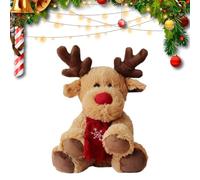 Générique Plush Reindeer Toys - Christmas Plush Comforting Doll Accessory | Stuffed Holiday Doll For Kids Teens Adults Collectors Playtime Bedtime Birthday Holiday Living Room Study Car Sofa Bed