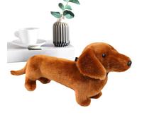 Générique Plush Sausage Dog - Handcrafted Soft Puppy Doll, Miniature Animal REPLICaA, Adorable Room Decoration, Collectible Toy for Kids | Girls Boys Holiday Celebration