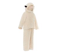 Générique Plush Sheep Costume for Kids - Unisex Outfit | Soft and Comfortable Full Body Costume with Hood for Family, Friends, Birthday, Halloween, Home Wedding, Party, Winter