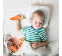 Générique Plush Sleep Soother Toy - Travel Nursery Sleep Aid, Cute Stuffed Carrots Figure Hand Grip Toy, Sensory Learning Toys for Home Indoor Traveling Comfort Cuddle Pillow Gift for Boys