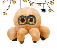 Générique Plush Spider - 11.8 inch Big Eyed Spider Toy | Soft Halloween Doll | Adorable Creepy Plush Decoration for Bedroom Nursery Living Room Sofa Chair Home Car