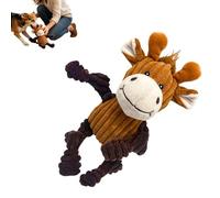 Générique Plush Squeaky Dog Toy - Animal-Shape Puppy Play Object, Interactive Exercise Chew Toy, Soft Training Accessory Item, Pet Enrichment Gear for Home Office Apartment Backyard Use