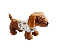 Générique Plush Squeaky Toys, Aggressive Dog Chew Toys, Rabbit Hair + PP Cotton Dachshund Shape Puppy Playing Tool for Aggressive Chewers, Interactive Pet Training Device, 11.81x4.72x6.69in