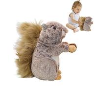Générique Plush Squirrel, Huggable Furry Big Tail Squirrel Toy, Plush Soft Stuffed Animal for Kids, Adorable Cuddly for Boys Girls Babies, Cozy Bedtime Companion, 25x10x25cm