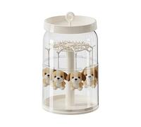 Générique Plush Storage - Clear Rotating Display, Acrylic Box with 360° Spin Function, Doll Keychains Figurine Organizer, Home Living Room Bedroom Shelf Bedside Entryway Storage for Kids Collectors