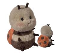 Générique Plush Stuffed Animals, Sitting Ladybug Plush Toy, 7.09 inches Soft & Huggable Material, Shy Face Expression Cute Doll for Kids Playtime Halloween Decor, Home Sofa Children Room, PP Cotton