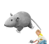 Générique Plush Toy, Stuffed Animal, 15cm Realistic Soft, Pranks Halloween, Lightweight Fun, Fake Rats Toy for Kids, Cats, Jokes and Party Decor Gray Individually Wrapped