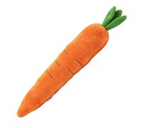 Générique Plush Toys for Dogs - Carrot Shape Interactive Chew Game, Squeaky Dog Toys - for Kennel Fetch Home Training Crate Daycare Alone Time Tug of War