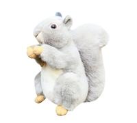 Générique Plush Toys, Stuffed Animal, 7.87 inches Interactive Cartoon Squirrel Holding Acorn Design Collectible, Soft Toy for Birthday Party, Living Room, Bedroom, Dorm, Home Decor
