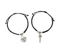 Générique Plusieurs Bracelet Bracelet Pour En Anneaux His And Hers Adjustable 8 Love Heart Bracelet Jewelry En Mm Valentin Bracelet (D, A)