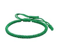 Générique Plusieurs Noir Anneaux Bracelet Adjustable Woven Rope Knot Bracelets For Mens Womens Mamie Et Naturelle Bijoux (Green, One Size)