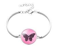 Générique Plusieurs Perles Classique Bracelet Inoxydable Bijoux Coeur Lien Cancer Du Sein Bracelets Bijoux En Perles Maman Bracelets Anneaux (E, One Size)