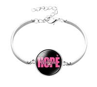 Générique Plusieurs Perles Classique Bracelet Inoxydable Bijoux Coeur Lien Cancer Du Sein Bracelets Bijoux En Perles Maman Bracelets Anneaux (F, One Size)