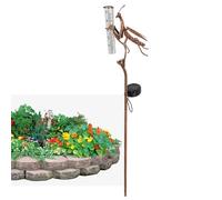 Générique Pluviomètre à lumières LED, jauges météorologiques - Lumières LED étanches 2 en 1 pour pluviomètre,Jauge de Pluie multifonctionnelle décorative pour Cours, pelouses, allées et patios