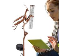 Générique Pluviomètre à lumières LED, jauges météorologiques | Pluviomètre étanche avec lumières | Jauge de Pluie multifonctionnelle décorative pour Cours, pelouses, allées et patios