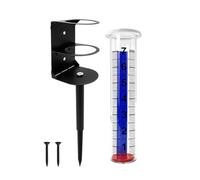 Générique Pluviomètre Compteur De Précipitations - avec Support Métallique D'Extérieur, Lightweight, Premium, Résistant Au Gel pour, La Météo À Maison | Multipurpose Outdoor Indoor Utility