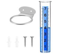Générique Pluviomètre Extérieur - Compteur Transparent 21 X 4 Cm, Design Résistant Au Gel, Mesure Précise De l'eau avec De Grands Chiffres | Outil De Météorologique pour L'irrigation du Jardin, De