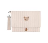 Générique Pochette À Langer | Pochette Pliable Brodée Ours Mignon | avec Sangle Poussette et Sac de Rangement Couches Multi-Poches,Pour Garçon Fille Papa Route Travail Hôpital Infirmière