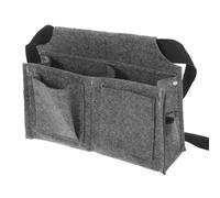 Générique Pochette à Outils Ceinture Utilitaire Résistante à L’Usure Grosse Capacité Poches Multiples pour Électricien et Menuisier Paquet à Outils Multifonctionnel Ajustable Gris