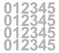 Générique Pochette de 300 chiffres adhésifs hauteur 2 cm - Argenté métallisé