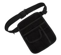 Générique Pochette de Ceinture Design Polyvalent pour Serveuse en Toile Noire avec Sangle Réglable et Style Professionnel, pour Cafés et Hôtels
