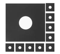Générique Pochette de Disque Vinyle 12 Pcs 12 Pouces en Papier Kraft Noir