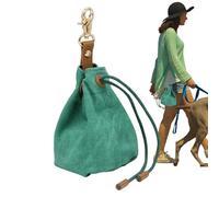 Générique Pochette de Dressage de friandises pour Chien, Sac de friandises pour Chien - Pochette à Portable en Toile pour Dressage de Chiens - Sac à collation à Cordon de Serrage avec Crochet en méta