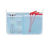 Générique Pochette de Porte de Réfrigérateur | Contenant de Rangement Suspendu pour Divers - Panier en mesh pour porte de frigo,pour Sachets de Sauce, Snacks, Thé, Garage, Dortoir, Personnes Âgées,