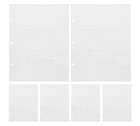 Générique Pochette de Protection en PVC Blanc, 10 Pages Faciles à Utiliser, Album de Devises Pratique et Léger pour Classement de Banque