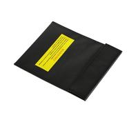 Générique Pochette de Protection Ignifugée Noire pour Batterie 23x30cm, Paquet de Rangement Solide en Fibre Résistante Feu pour Stockage Sécurisé et Transport Sûr