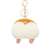 Générique Pochette de Rangement en Peluche Douce à Fermeture Éclair de Tigre Anneau Métallique, Compacte pour Écouteurs d'Étudiants