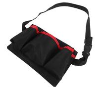 Générique Pochette de Rangement la Taille Rouge Petite Taille 3 Compartiments pour Flacons D’huile de Massage, Paquet Banane Multifonction en Tissu Solide, Support Pratique pour Lotion