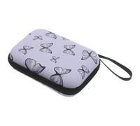 Générique Pochette de Rangement pour Écouteurs en Eva Rigide, Grosse Taille 14x10x4 Cm, Étui Multifonction Étanche Bleu, Organisateur Câble Électrique Portable pour Bureau, Voyage et