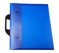 Générique Pochette de Transport A3 Transparente Bleue en Plastique Épais Paquet Portable pour Documents et Œuvres d'art Organisateur Imperméable et Résistant à la Pression pour Portfolio