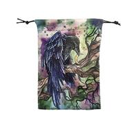 Générique Pochette de Velours avec Cordon - Sachet pour Bijoux Cadeau | Sac en Tissu Style Tarot | Organisateur Multifonctionnel aux Mariages, Fêtes et Noël